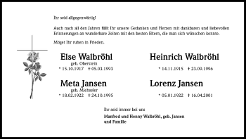 Traueranzeigen Von Lorenz Jansen WirTrauern