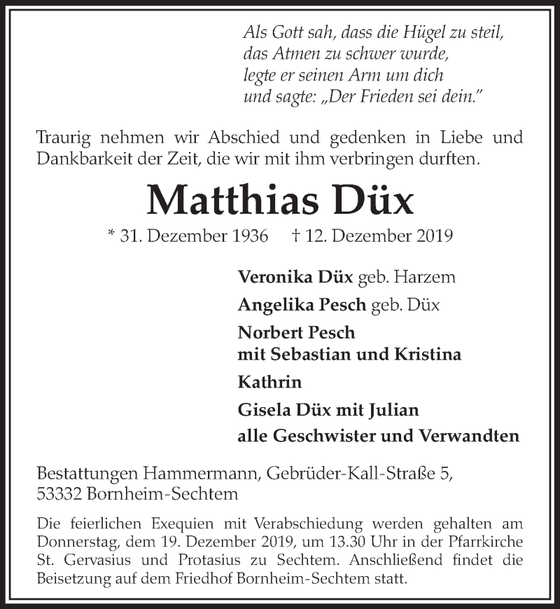 Traueranzeigen Von Matthias D X Wirtrauern