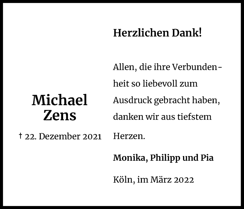 Traueranzeigen Von Michael Zens Wirtrauern